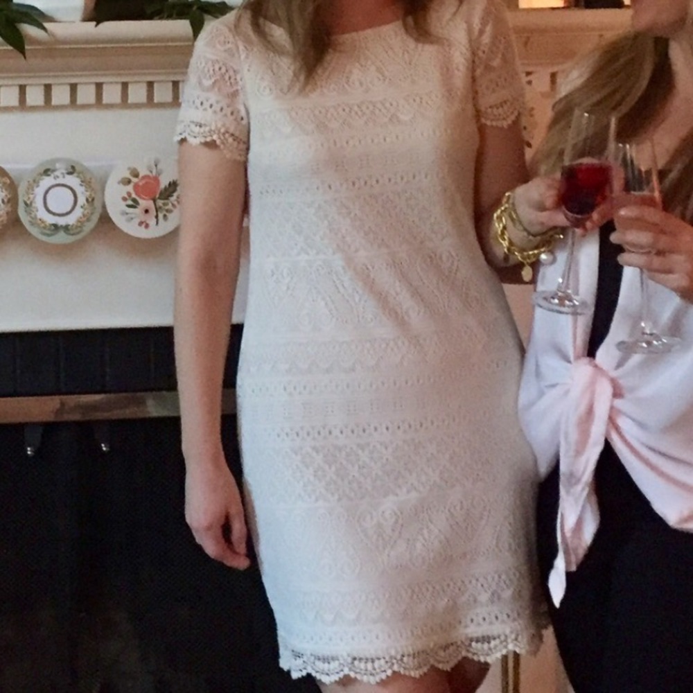 Cream lace dress
